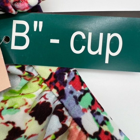 Diva by Rachel Pappo Floral Halter One Piece Swimsuit - Picture 5 of 14